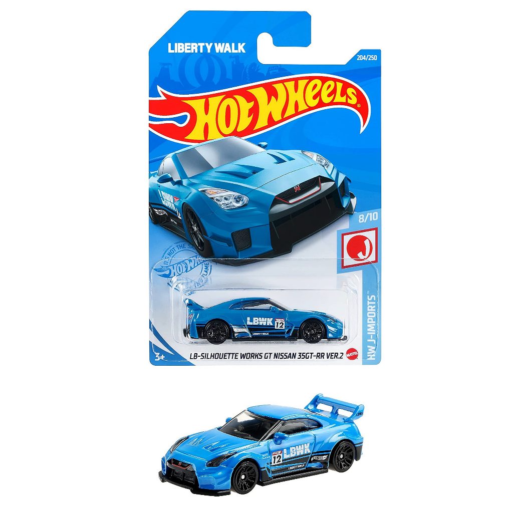 Hot Wheels Nissan Gt Rr Ver Liberty Walk Lb Silhouette Works Gtr Shopee Brasil