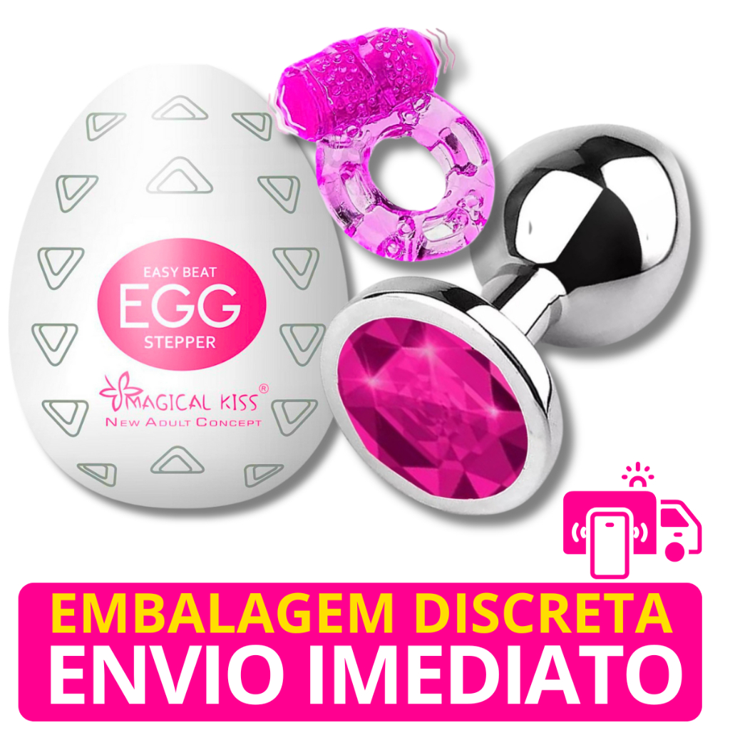 Kit Sex Shop Egg Ovo Masturbador Plug Anal Aço Inox Anel Peniano Vibrador Shopee Brasil