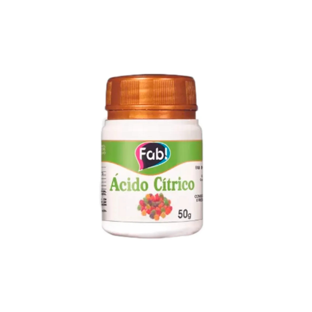 Ácido Cítrico Para Alimentos Confeitaria Fab 50g Shopee Brasil