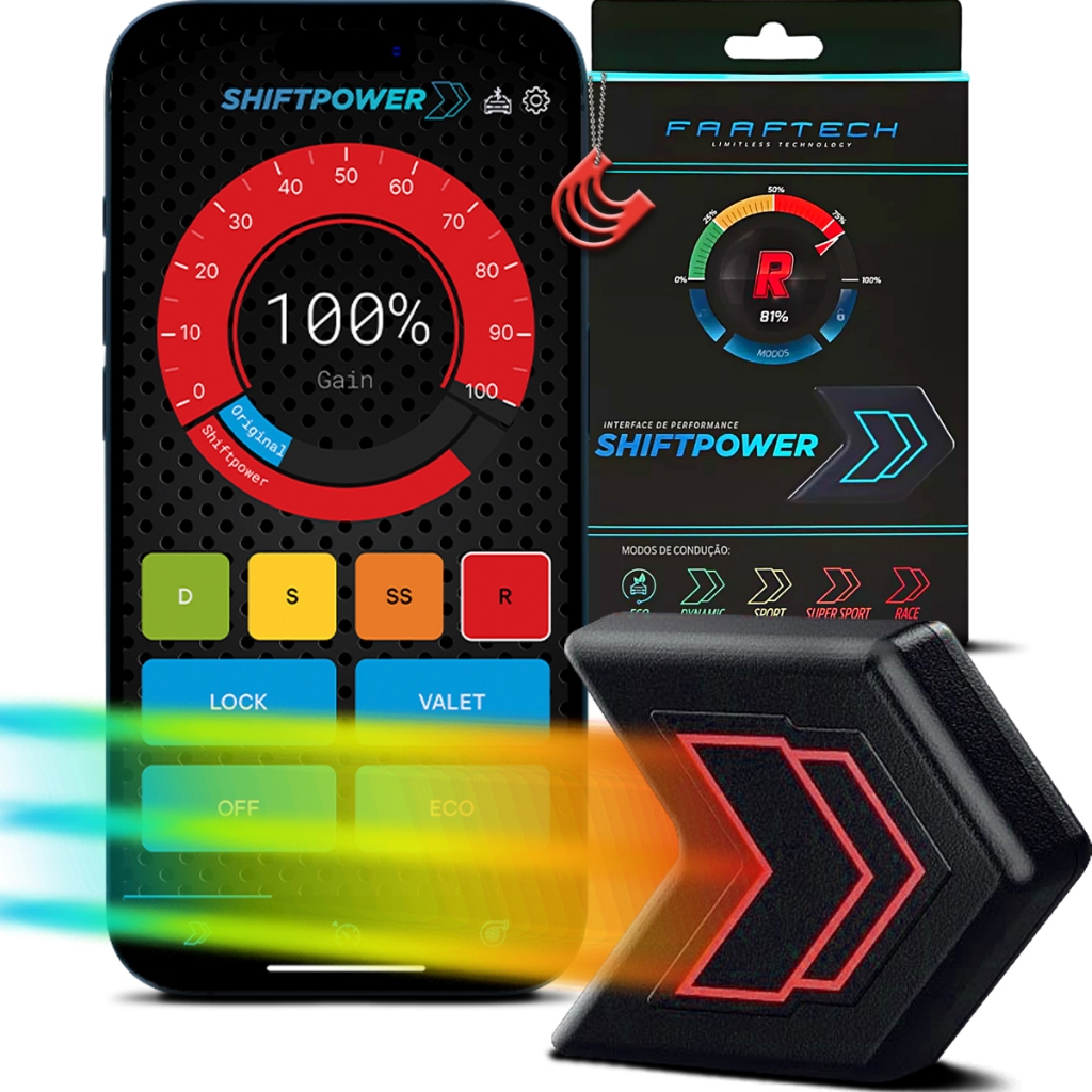 Shiftpower Faaftech Ft Sp M Dulo De Pedal Acelerador Bluetooth App