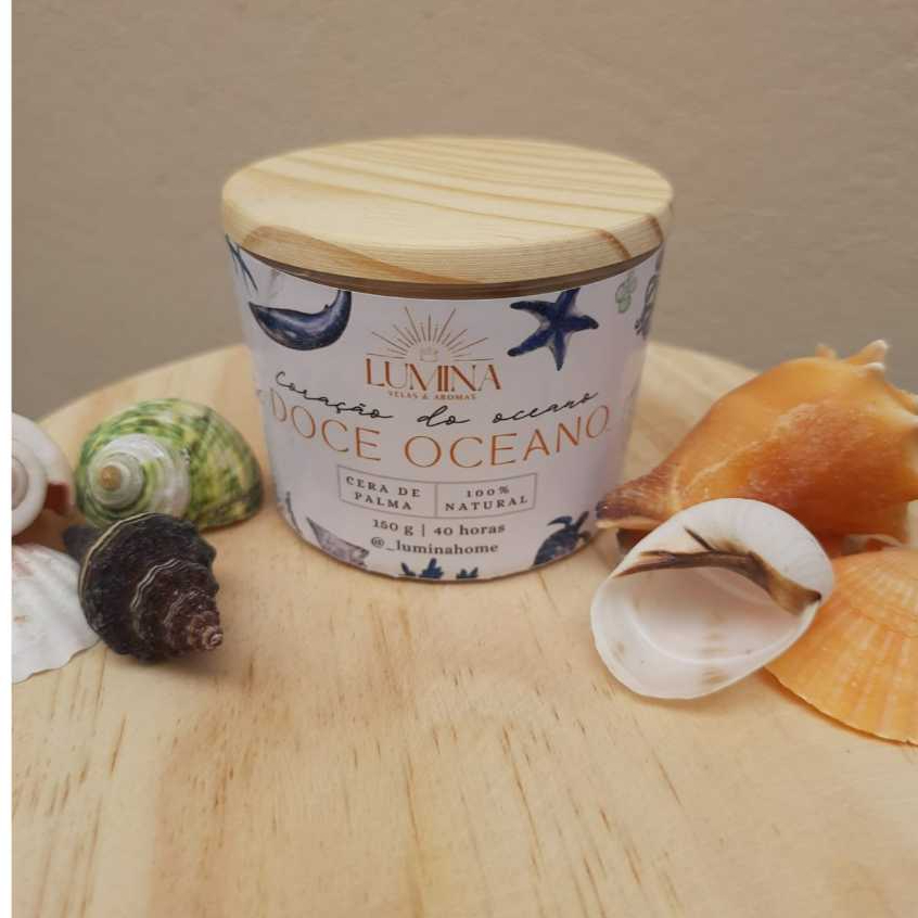 Vela Coleção Coração do Oceano 150g Shopee Brasil