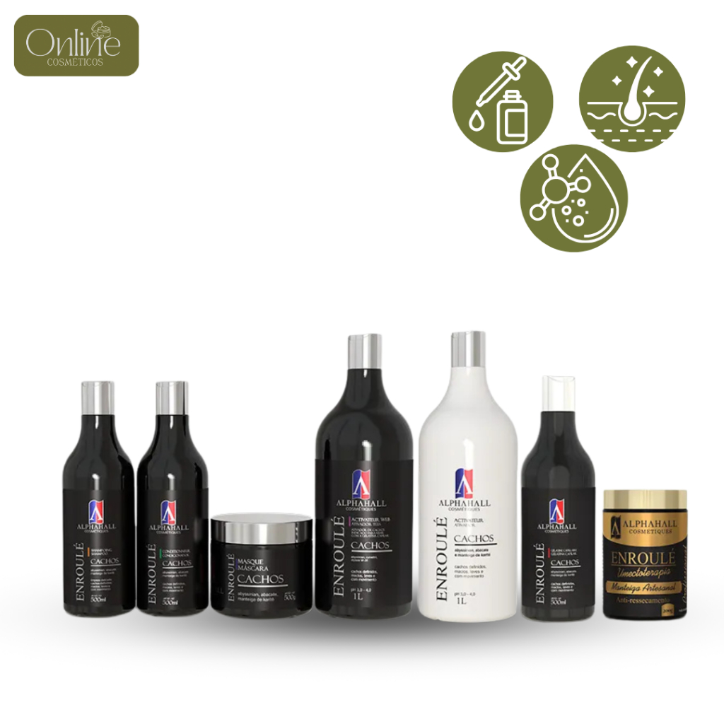 Kit Enroul Super Cachos Teia Ativador Normal Manteiguinha G Shampoo