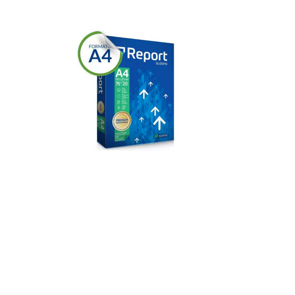 Kit 2 Resma Papel A4 Sulfite Premium 75g 500 Folhas Report Cor Branco