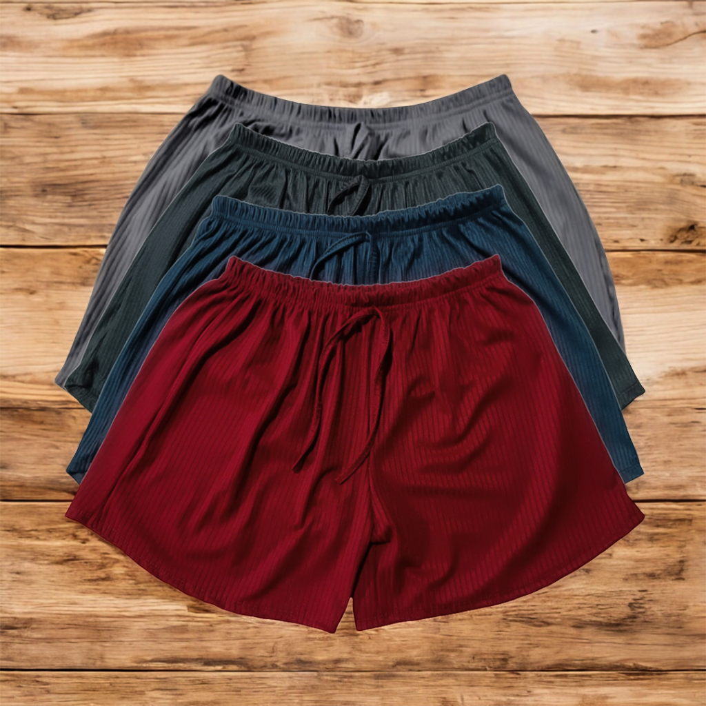 Kit Shorts Canelado Plus Size Feminino Soltinho Praia Super