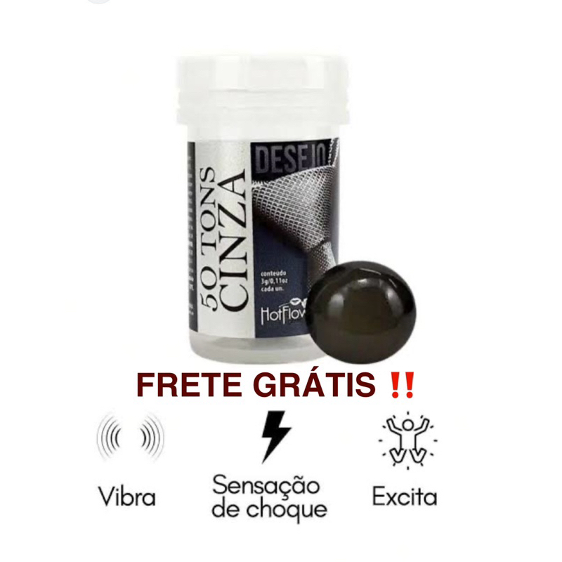 Hot Ball 50 Tons De Cinza 2Unidades Bolinha Explosiva Hotflowers