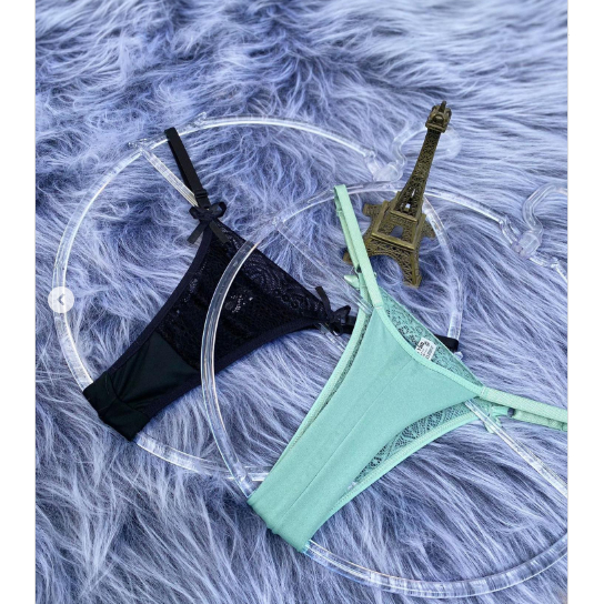 Kit 3 Calcinhas Tanga Fio Dental Redução Lateral Lingerie Feminina