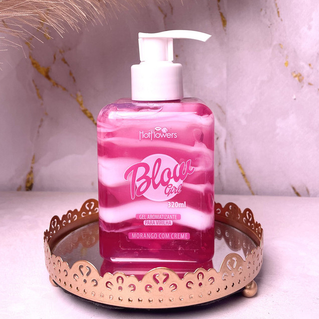 BLOW GIRL Gel Hidratante Aveludado Aroma De Morango Creme 320ml 100