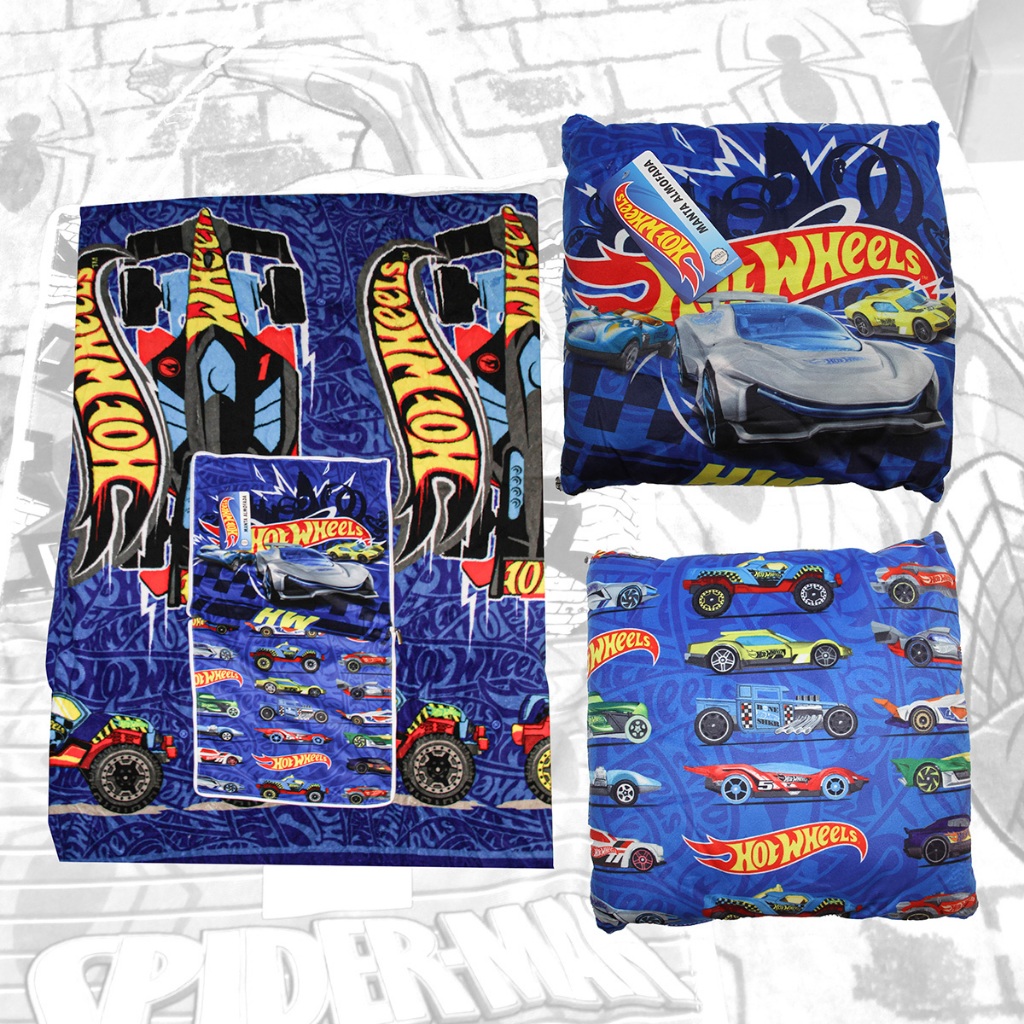Manta Almofada Hot Wheels Ou Homem Aranha Jolitex Infantil Shopee Brasil