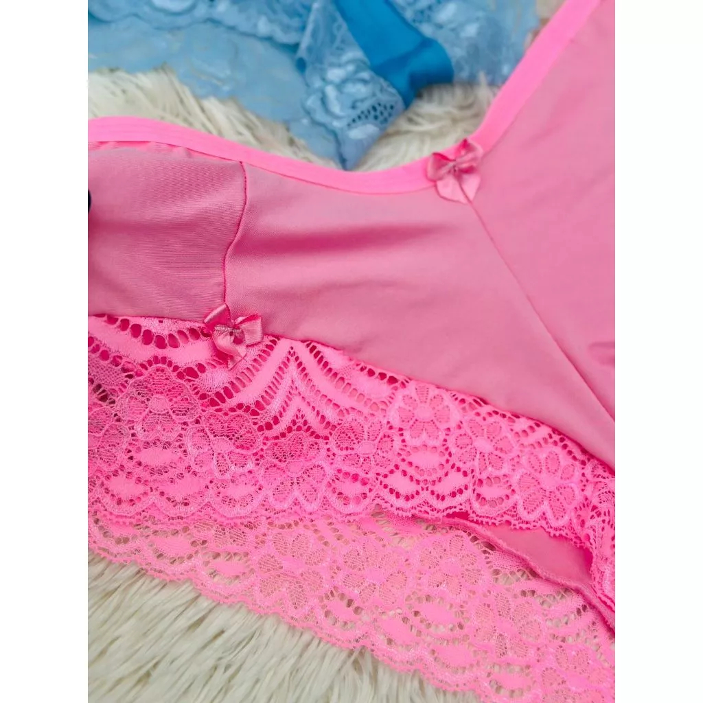 Kit Calcinha C Shorts Renda Confort Vel Sexy Lingerie Cale On