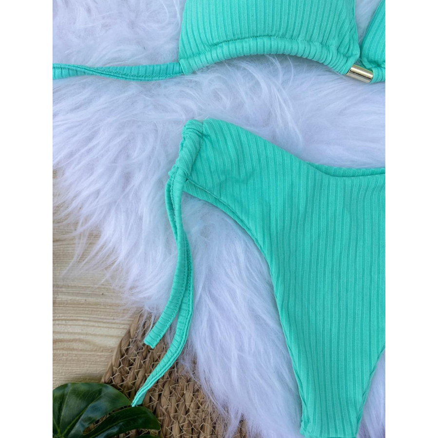 Biquini Feminino BOJO Fio Duplo Cortininha Bikini Feminino Forrado