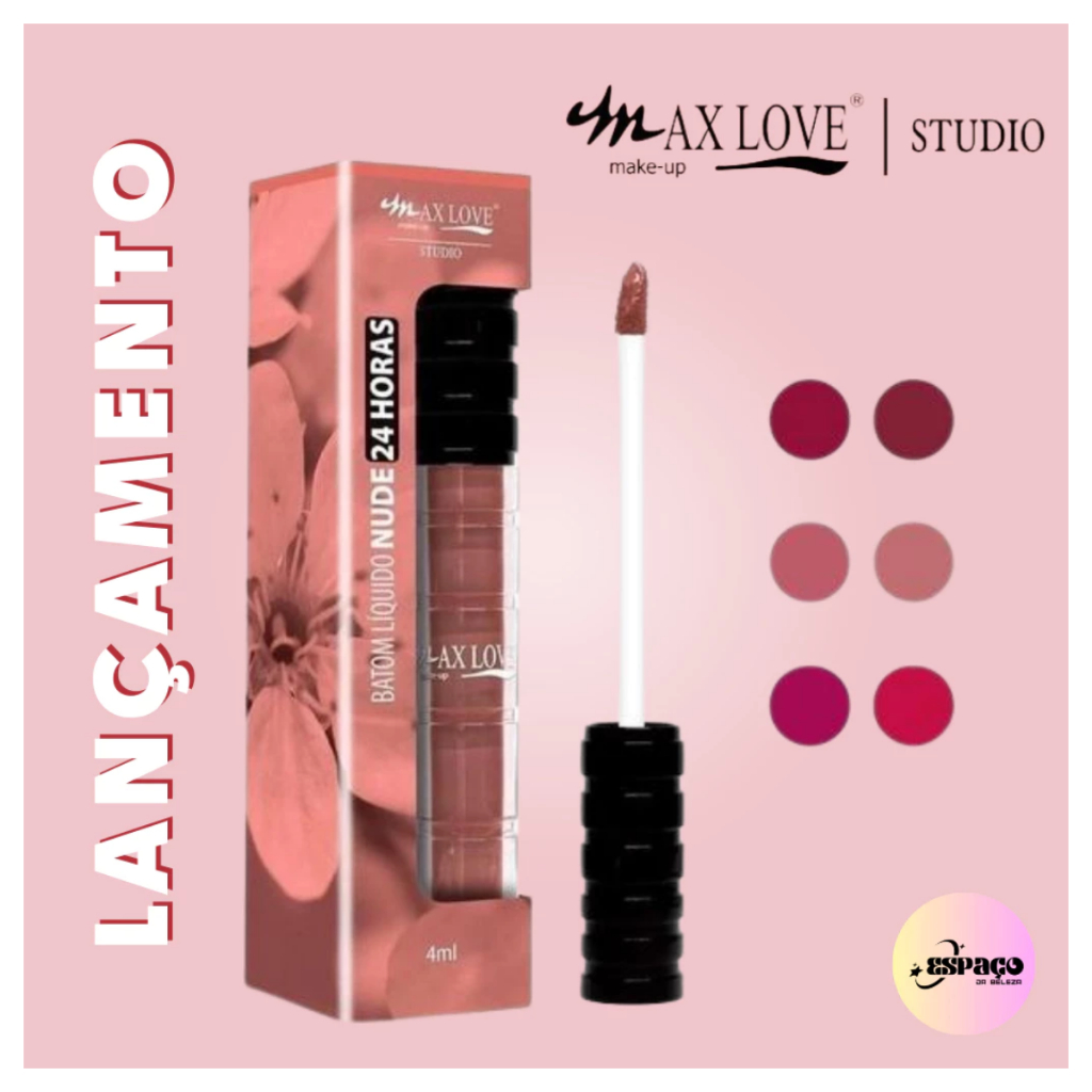 Batom Líquido Nude 24 Horas Max Love Shopee Brasil