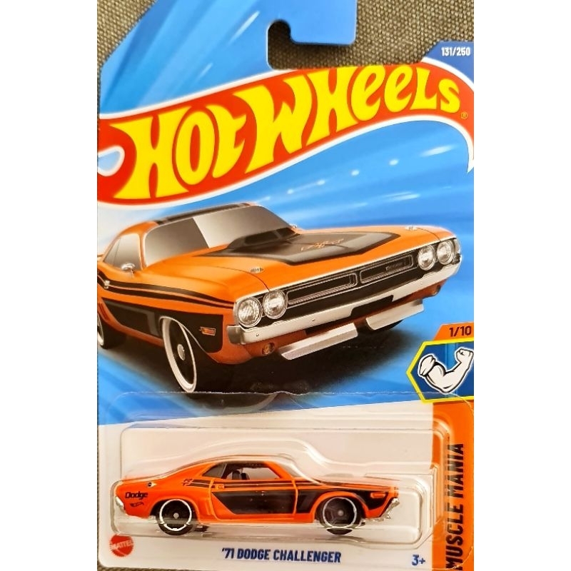 Hot Wheels Dodge Challenger 71 Laranja Shopee Brasil