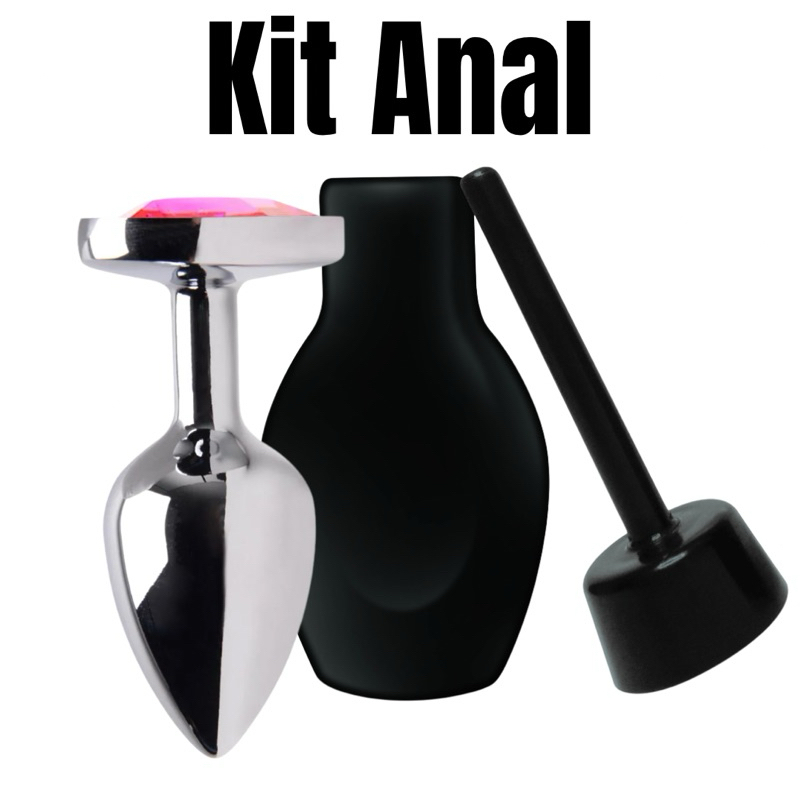 Kit Plug Anal P Ducha anal Higiênica Íntima pequena produtos casal