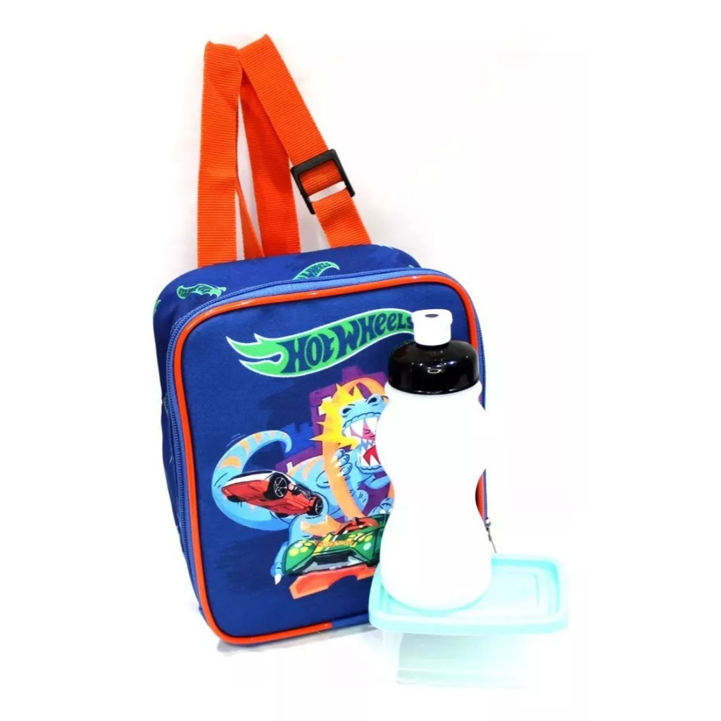 Lancheira T Rmica Escolar Hot Wheels Racing Dinossauro Shopee Brasil