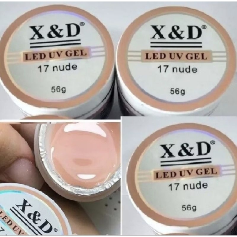 Gel X D G Alongamento Unhas De Gel Led Uv Nude Shopee Brasil