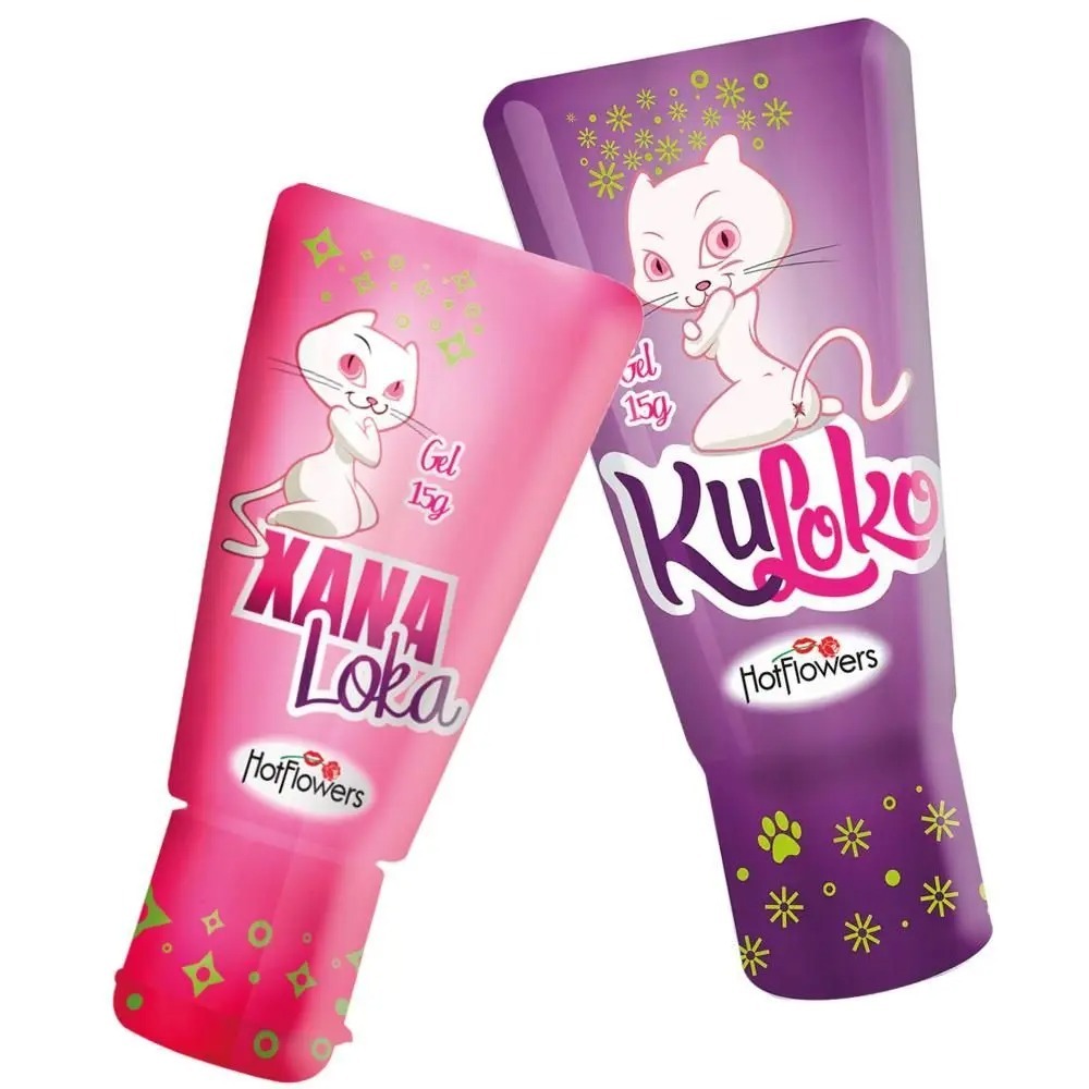 Kit Xana Loka Gel Feminino Kuloko Gel Anal Lubrificante Intimo