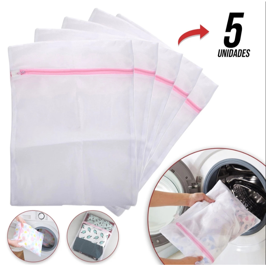 Kit Sacos Lavar Roupas Protetor Lingerie Roupa Íntima Shopee Brasil
