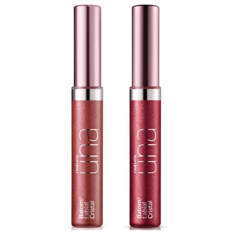 Batom Líquido Cristal Una Natura 8 ml Nude Intenso 2C ou Nude 2C