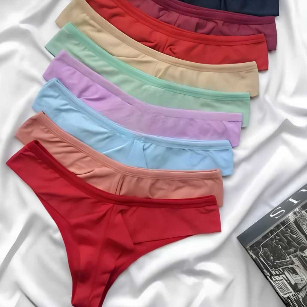 Kit 10 Calcinhas Fio Duplo Empina Bumbum Lingerie Sexy Nao Marca Na