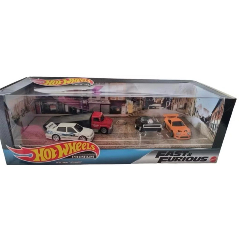 Hot Wheels Premium Fast Furious Collector Set Dodge Charger Supra