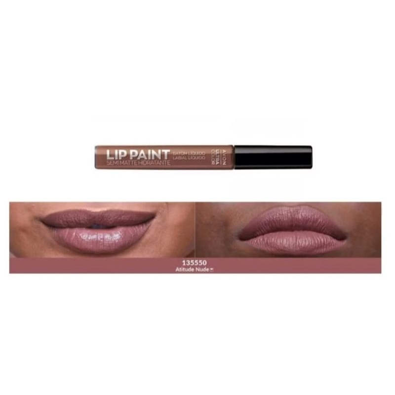 Batom L Quido Avon Lip Pantint Ultra Color Semi Matte Cor Atitude Nude