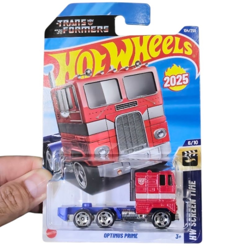 Optimus Prime Transformers Hw Screen Time Hot Wheels HYW