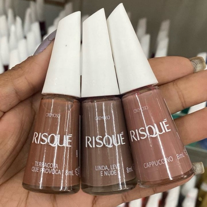 Kit 3 Esmate Risque Terracota Que Provoca Linda Leve E Nude E