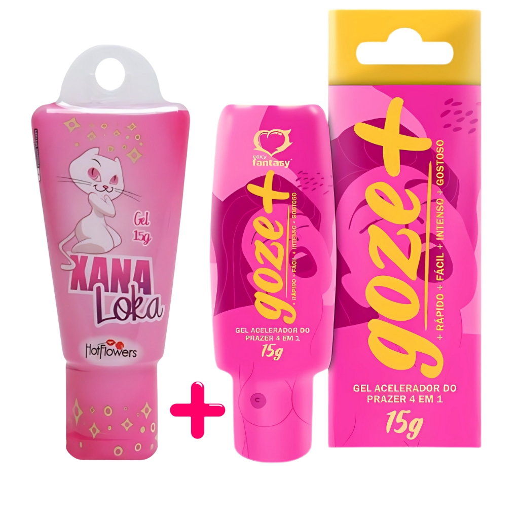 Kit Sex Shop Gel Excitante Xana Loka Goze Estimulante Íntimo
