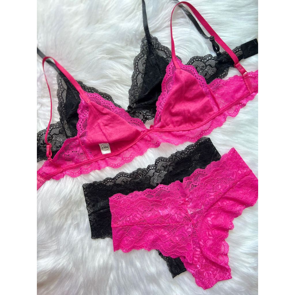 Mit Lingerie Kit Conjunto Sexy Sutiã Sem Bojo Em Renda Calcinha Cós