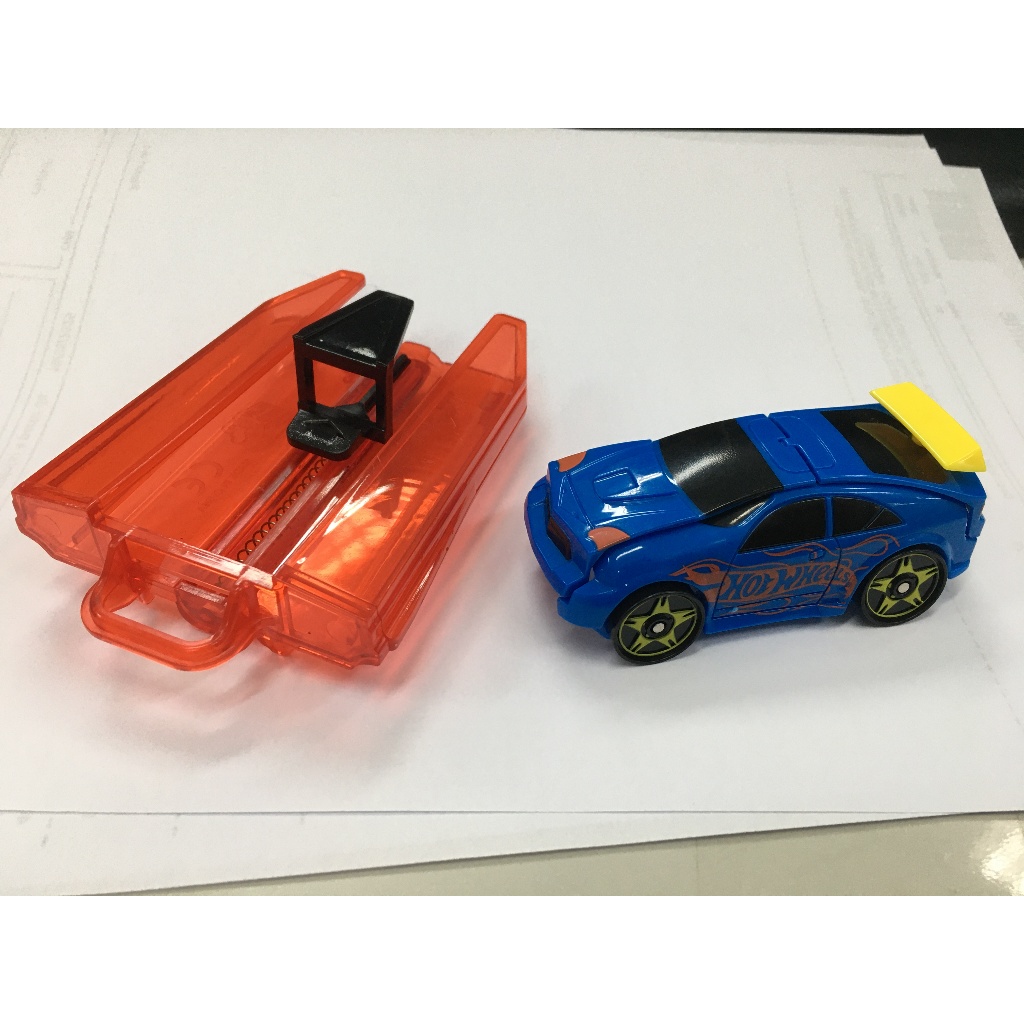 Hot Wheels Pista Lançador Extreme Azul carrinho que é lançado ele