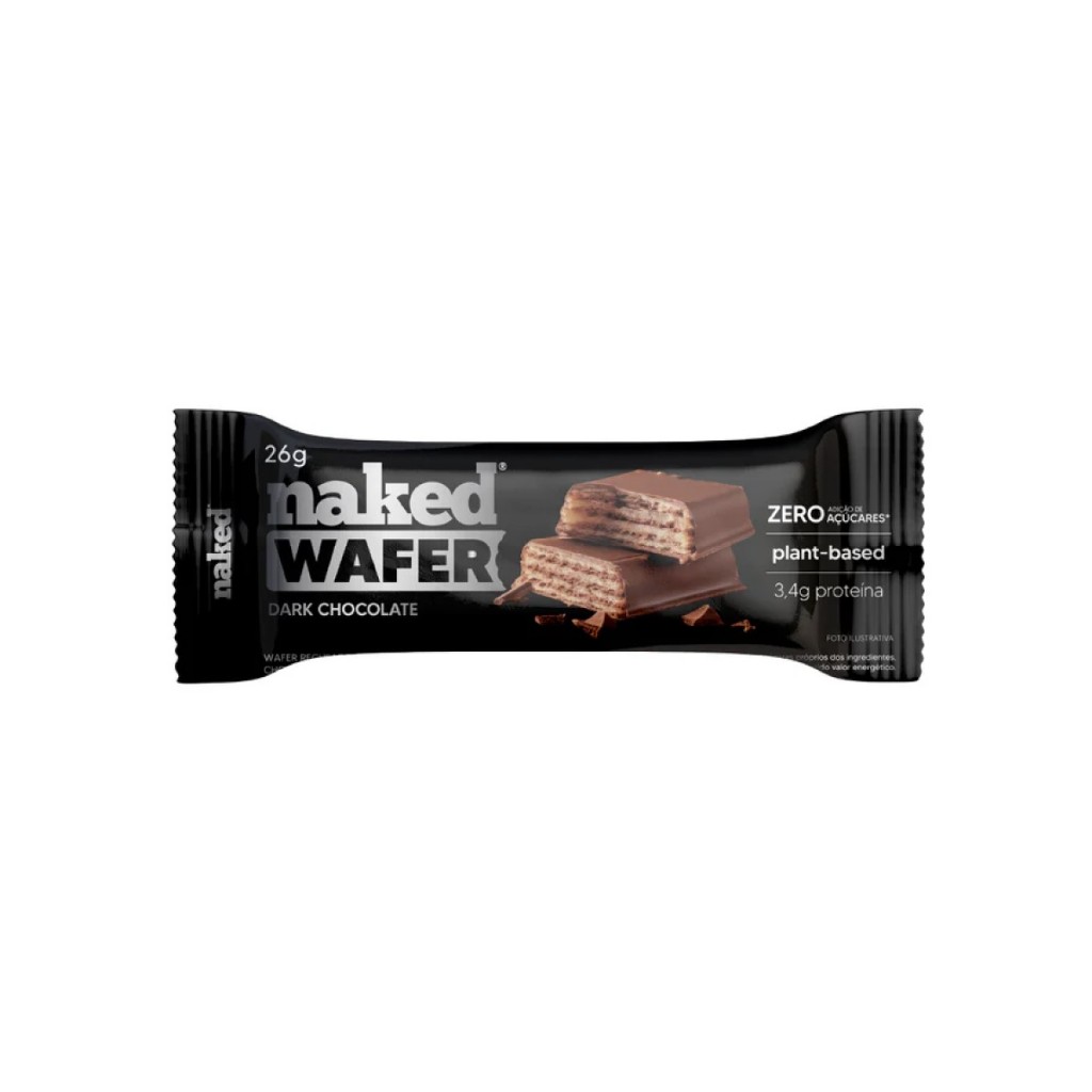 Wafer Dark Chocolate Crocante Vegano Naked Nuts 26g Shopee Brasil