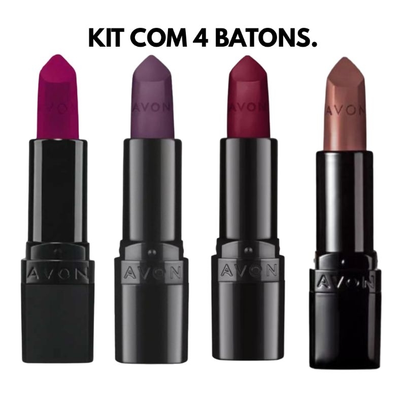 Kit Batom Ultramatte Avon Vinho Bord Uva Nude Shopee Brasil