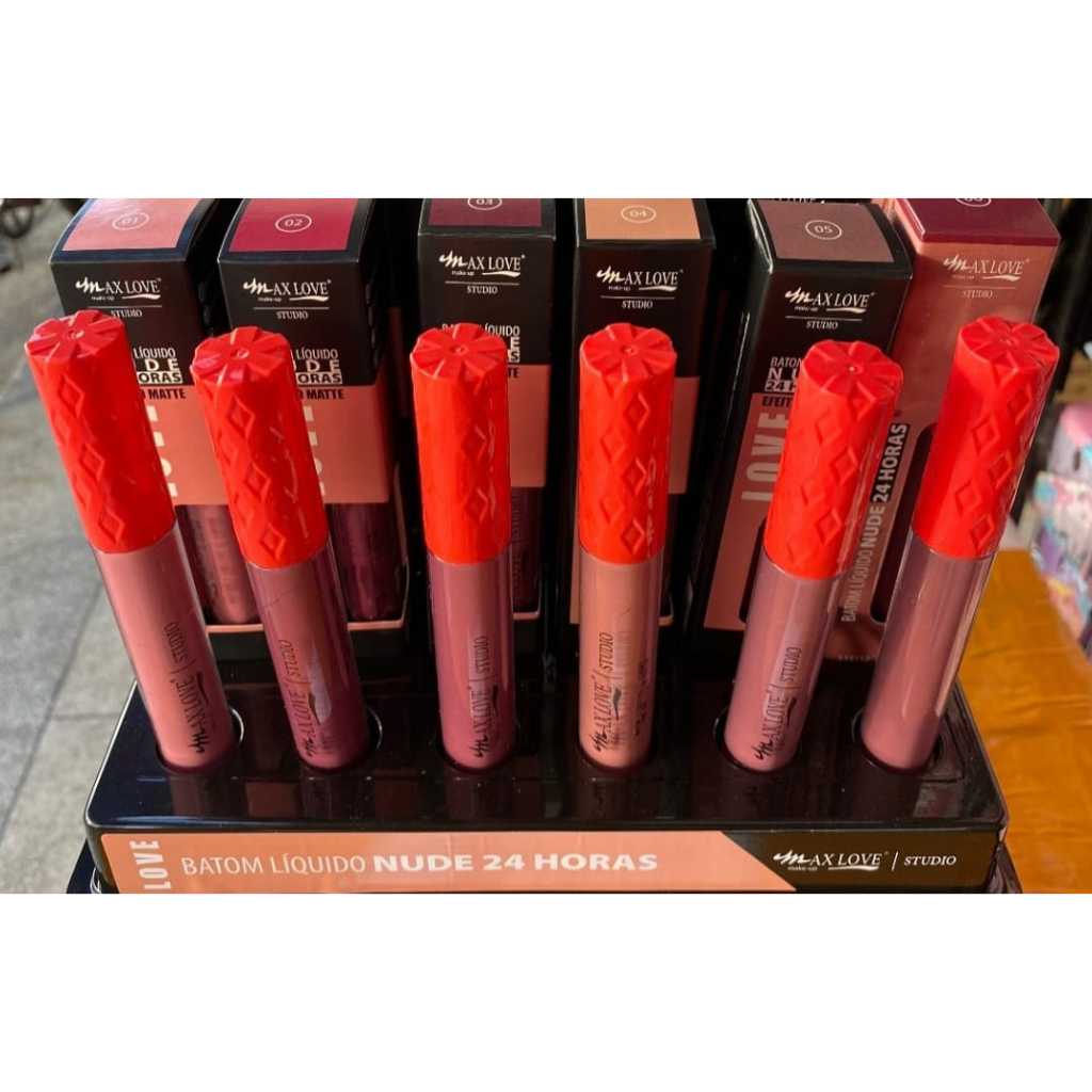 Batom Liquido Matte Lançameto Nude horas Max Love Shopee Brasil