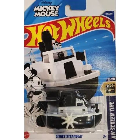 Hot Wheels Disney Steamboat Barco Do Mickey Mouse Lote H 2025 HW