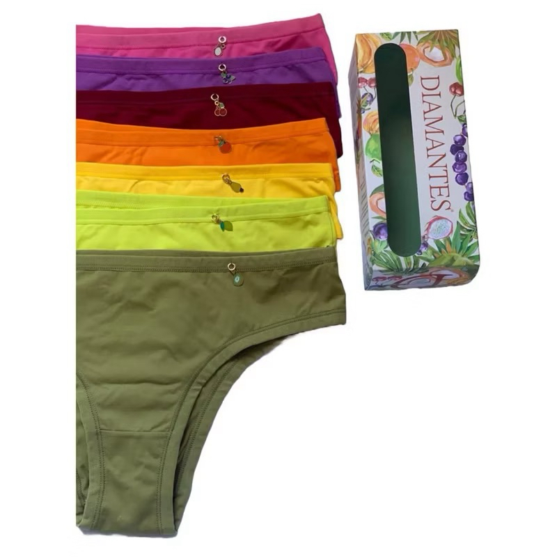 Kit 7 Calcinhas Diamantes Lingerie Tamanho Shopee Brasil