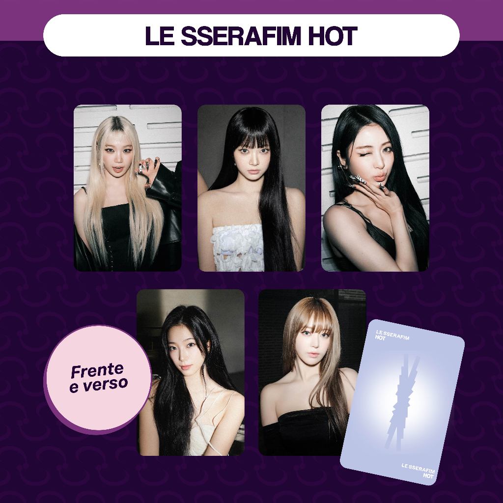 KIT PHOTOCARDS LE SSERAFIM HOT CONCEPT FANMADE Shopee Brasil