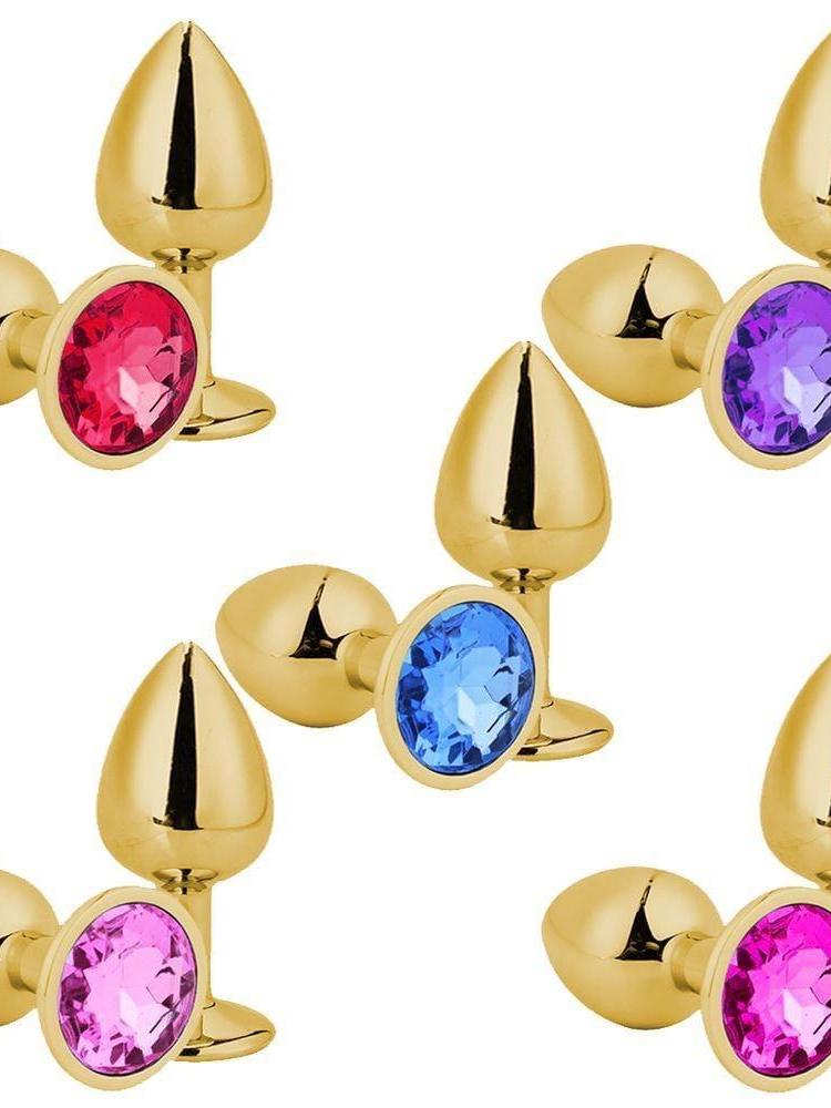 Plug Anal Redondo Dourado Grande Sexy Shopee Brasil