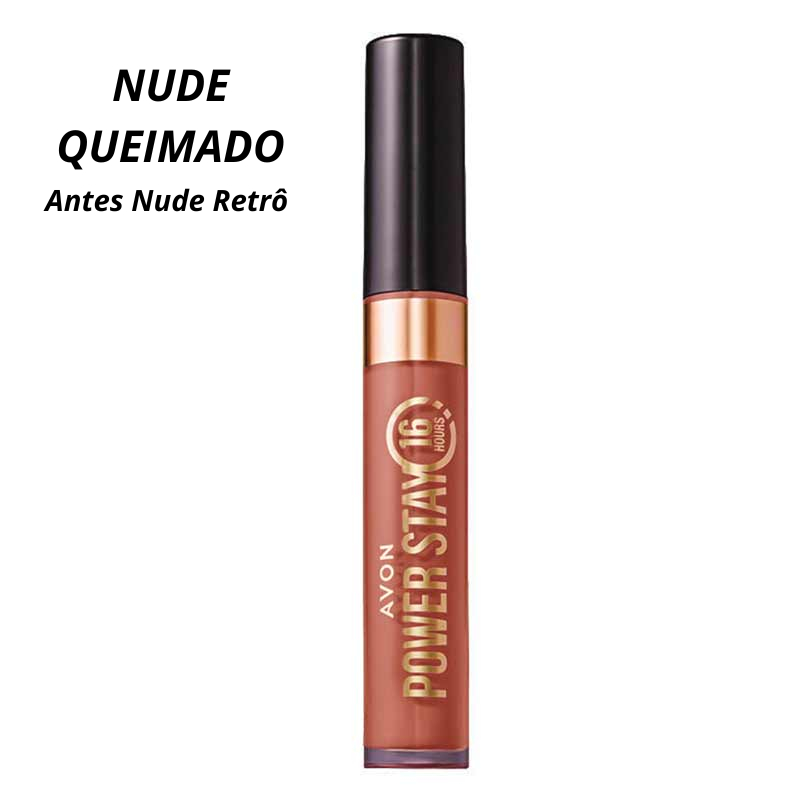 Batom Liquido Nude Queimado Avon Power Stay H Ml Shopee Brasil