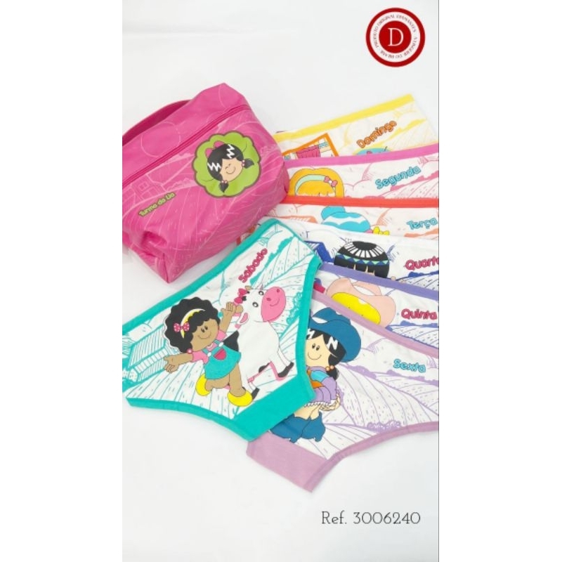 Kit Semaninha Infantil Turma Da Lia Diamantes Lingerie Shopee Brasil