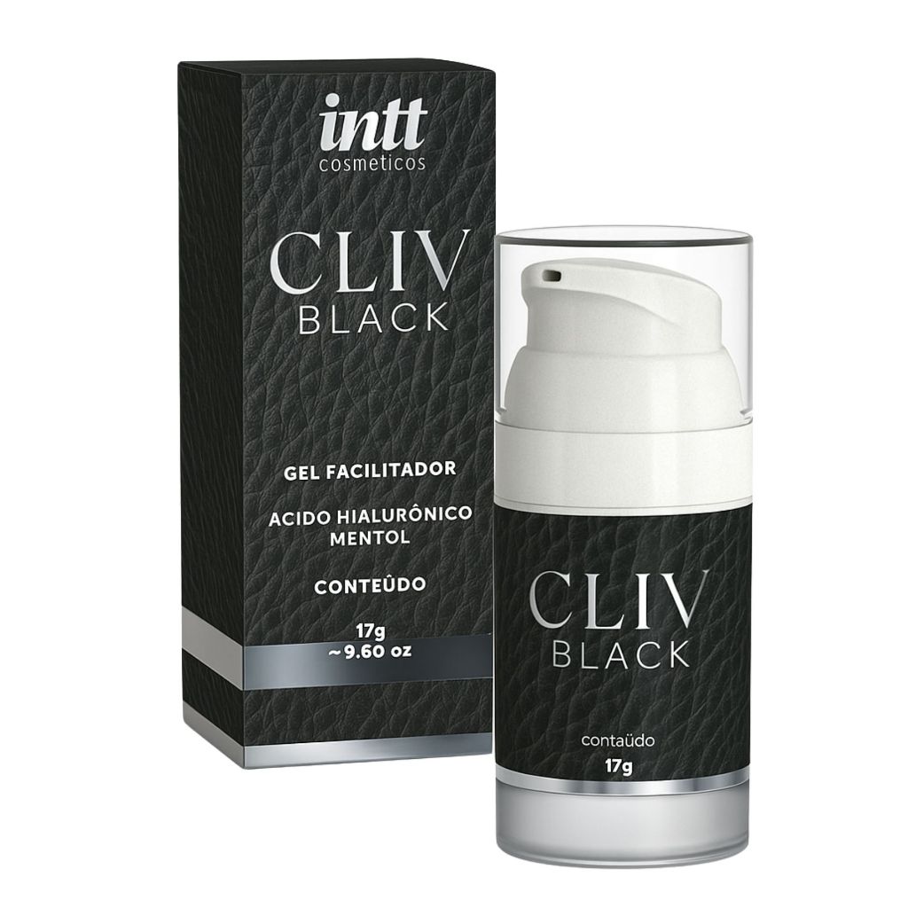 Gel Lubrificante Deslizante Para Sexo Anal Cliv Intt Black 17G Kit Sex