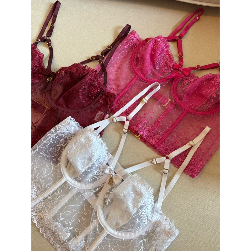 Conjunto Lingerie Tule Premium Várias Cores Shopee Brasil