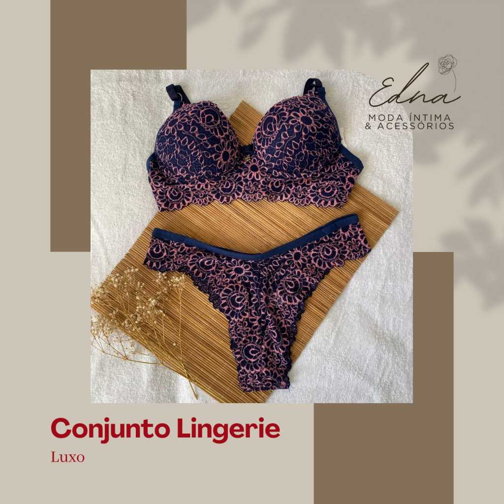 Conjunto de Lingerie Luxo sutien aro lingerie confortável Sutia