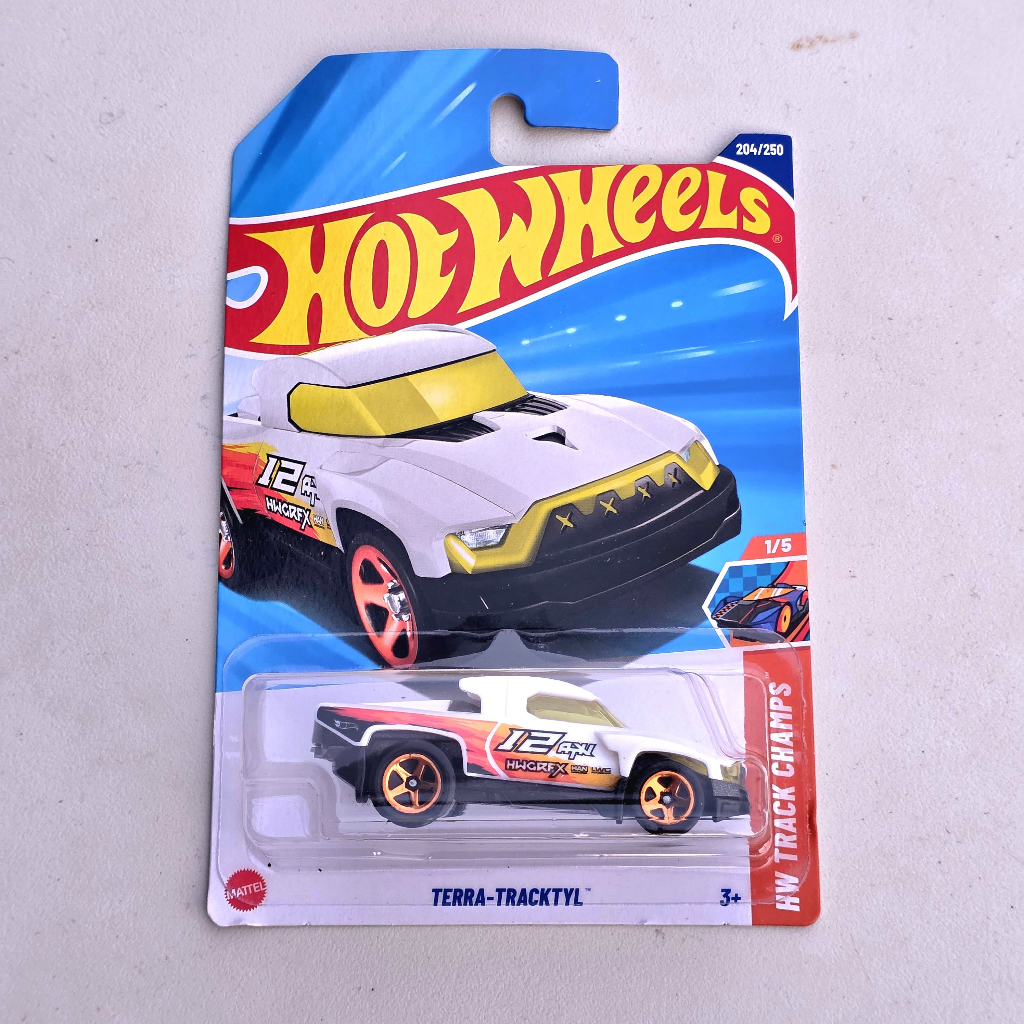 Hot Wheels Terra Tracktyl Branco HW Track Champs JBB23 Lote K