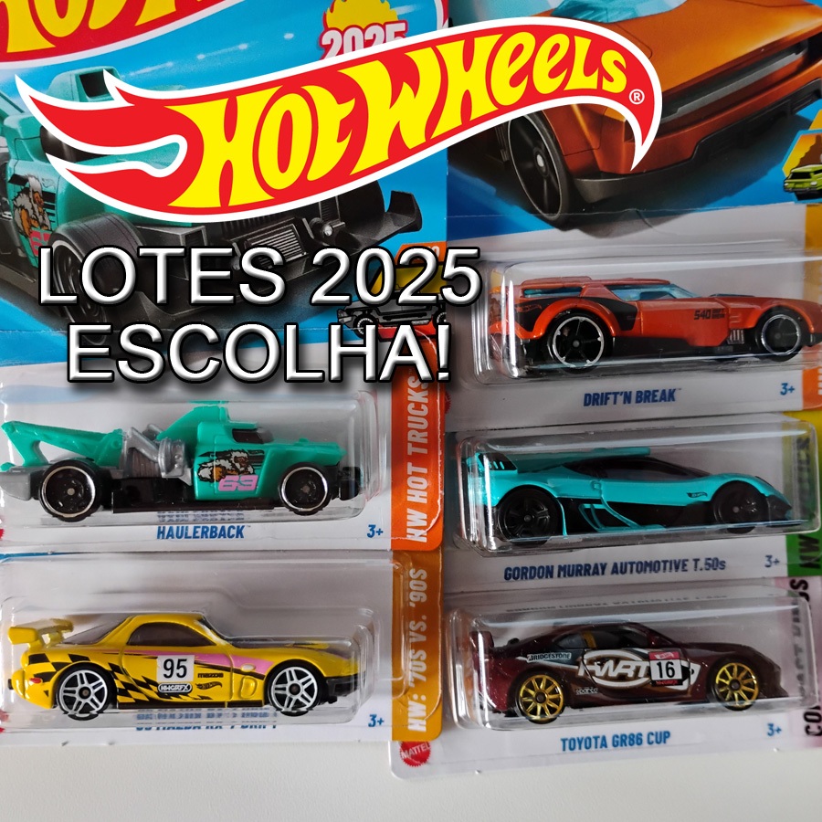 Hot Wheels Lote 2025 Hot Rod Race Classicos Colecionáveis Mattel