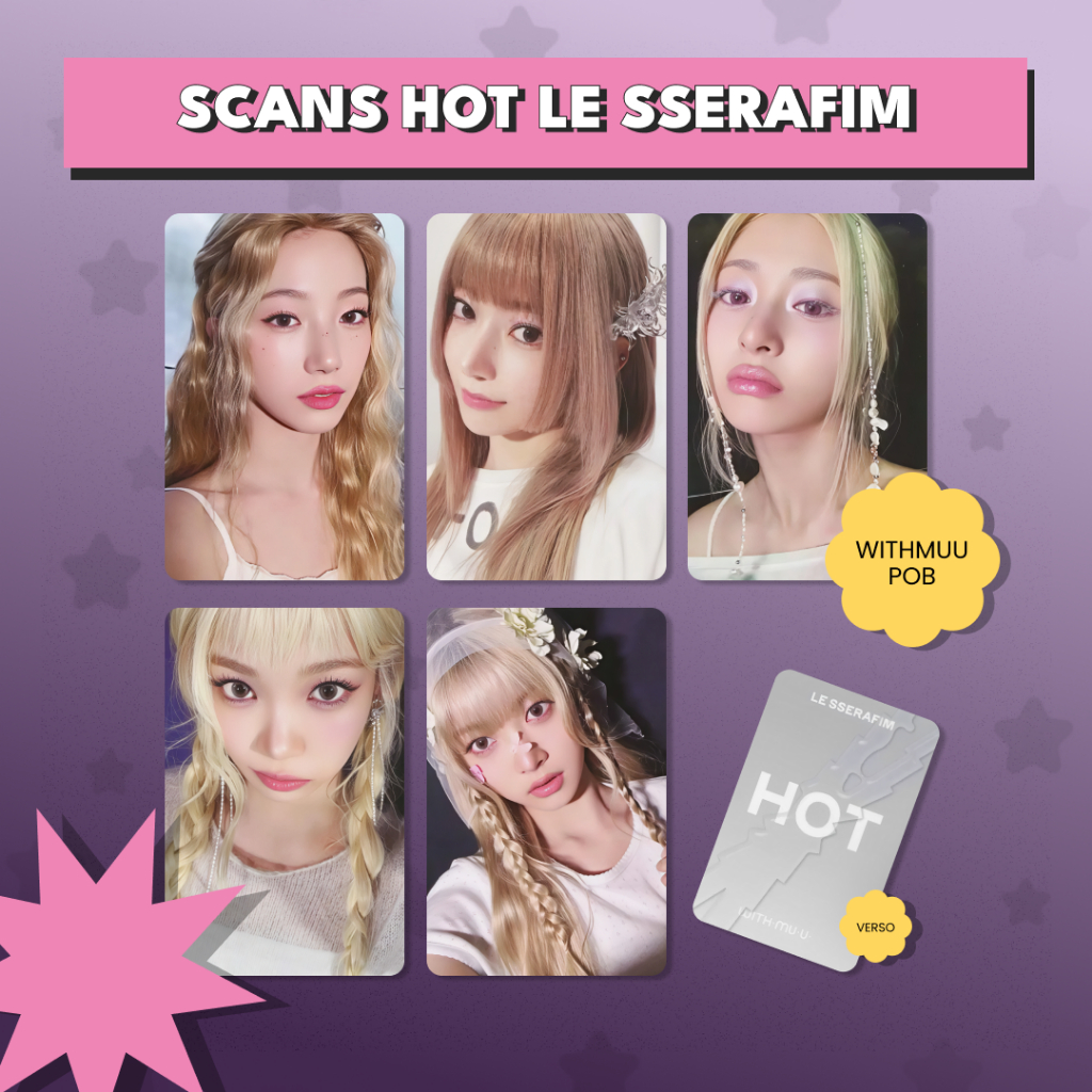LE SSERAFIM HOT PHOTOCARDS FANMADE KPOP Shopee Brasil