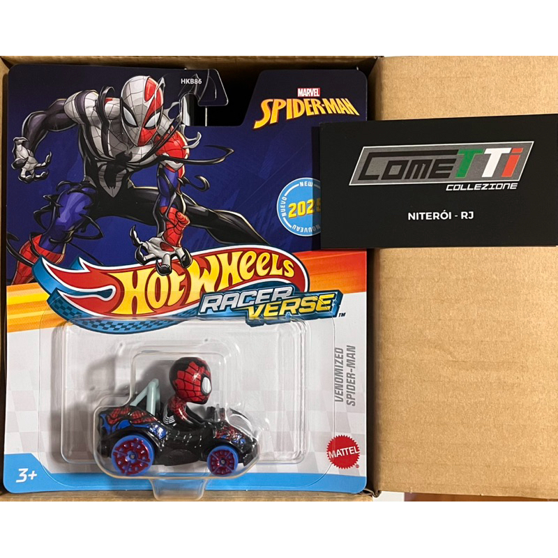 Hot Wheels Racer Verse Venomized Spider Man Shopee Brasil