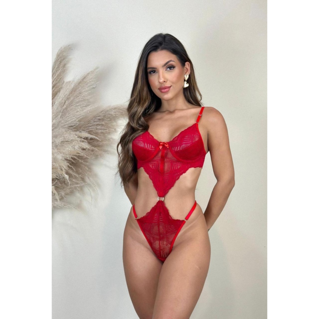 Lingerie Body Sexy De Renda Aro Sem Bojo Sensual Shopee Brasil