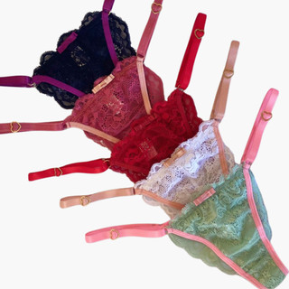 Kit Calcinha De Renda Regulagem Lingerie Sexy Feminina Confortavel