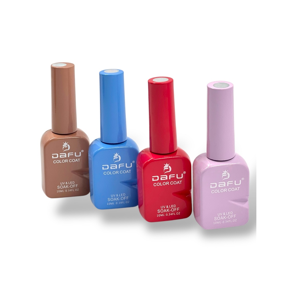 Kit 4 Esmaltes DAFU Nude Rosa Lilás e Azul 10ml Shopee Brasil