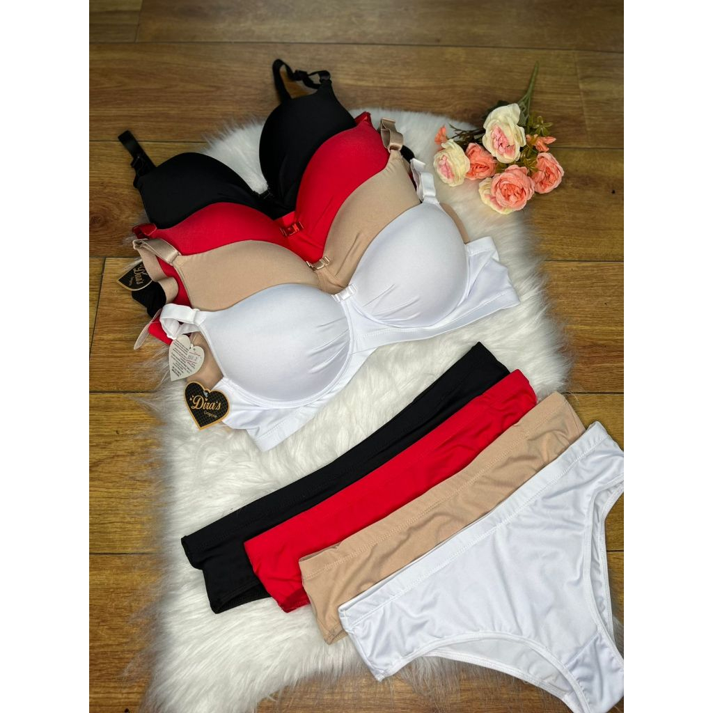 Conjunto Lingerie Plus Size Bojo Soft Alças Reforçada Calcinha